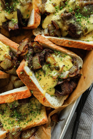 Philly steak sandwich