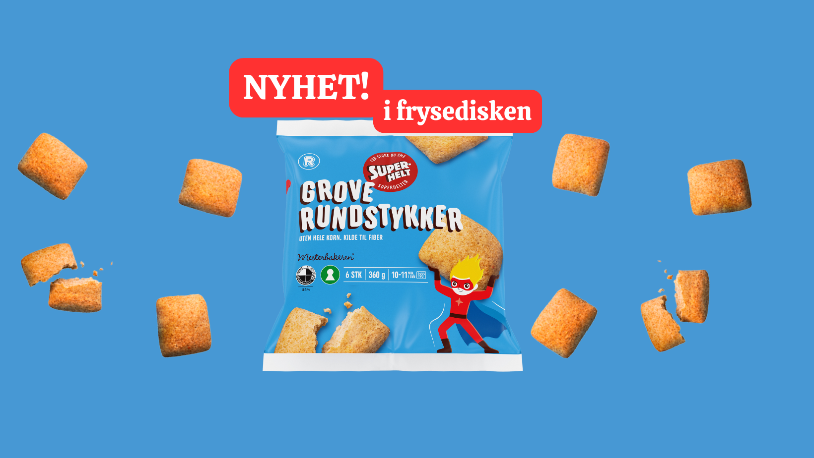 R Superhelt rundstykker