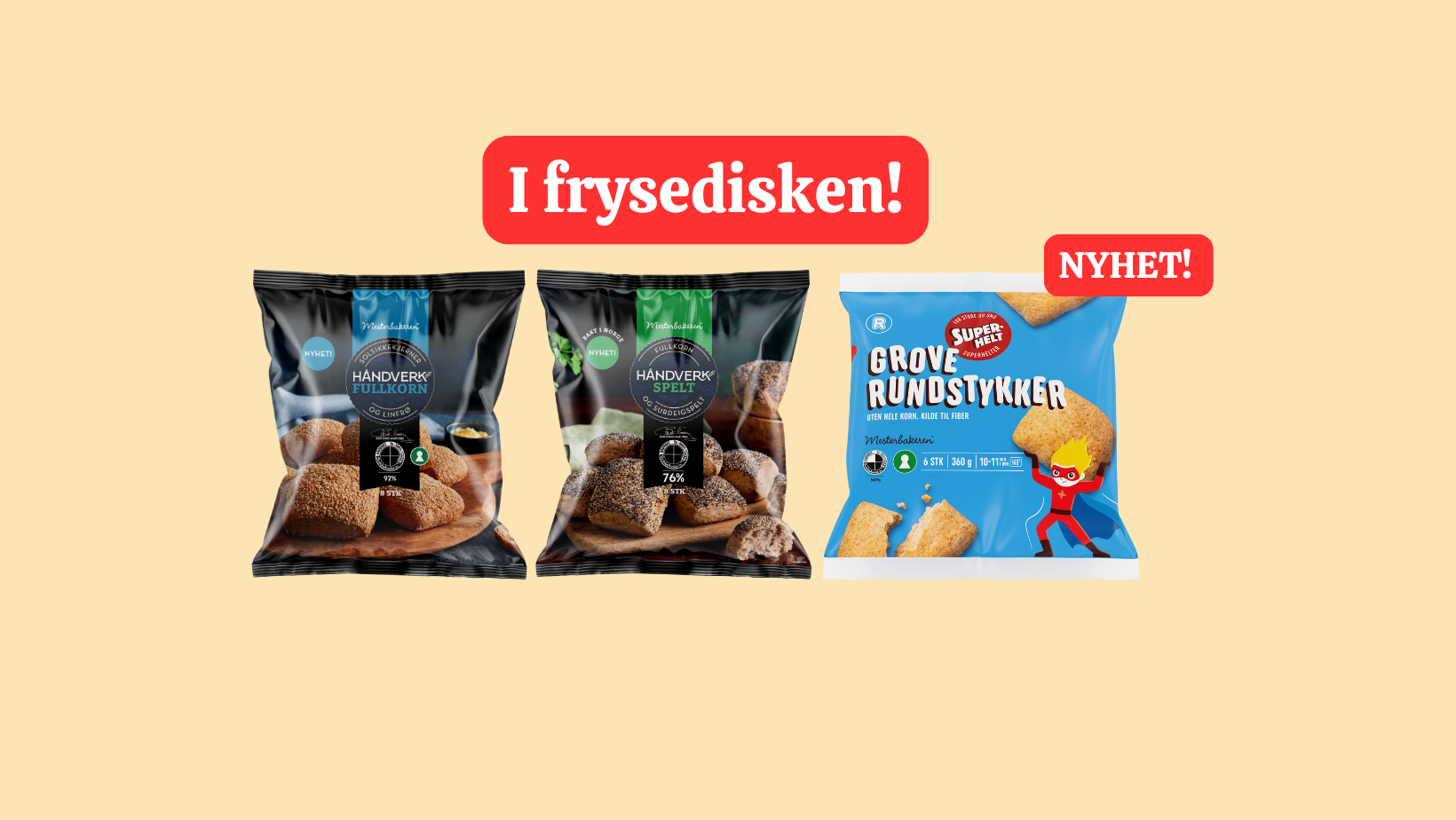 Fryste rundstykker